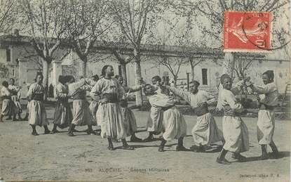 CPA ALGERIE "Scènes militaires" / BOXE