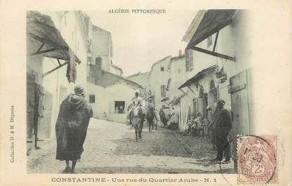 CPA ALGERIE "Constantine, une rue du quartier arabe"