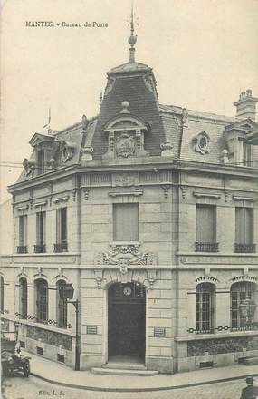 CPA FRANCE 78 " Mantes, Le bureau de Poste".