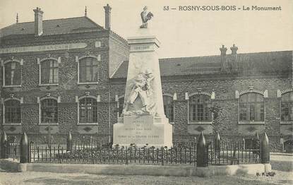 CPA FRANCE 93 " Rosny sous Bois, Le monument aux morts"