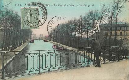 CPA FRANCE 93 " Aubervilliers, Le canal'