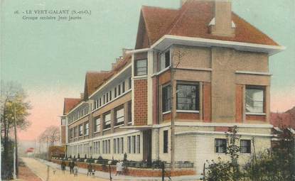 CPA FRANCE 93 " Tremblay, Le Vert Galant, Groupe scolaire Jean Jaurès"