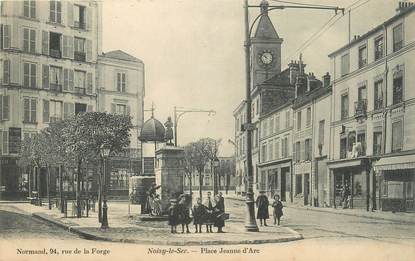 CPA FRANCE 93 " Noisy le Sec, La Place Jeanne d'Arc'