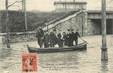 CPA FRANCE 93 " St Denis, Crue de la Seine, un des canots transbordeurs le 28 janvier 1910"