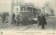 CPA FRANCE 93 " St Denis, Explosion du 04 mars 1916, un tramway éventré" / TRAMWAY