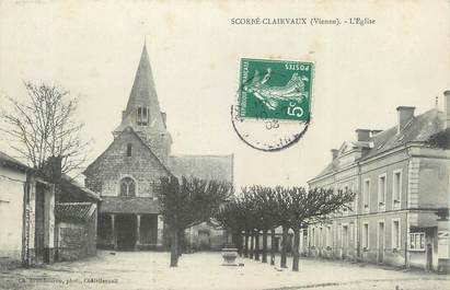 CPA FRANCE 86 " Scorbé Clairvaux, L'église"
