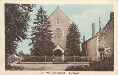 CPA FRANCE 86 " Rouillé, Le temple"