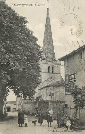 CPA FRANCE 86 "Saires, L'église"