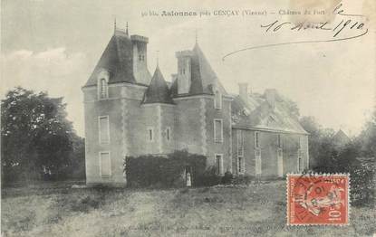 CPA FRANCE 86 "Aslonnes, Château du fort"