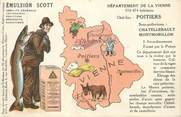 86 Vienne CPA FRANCE 86 "Carte géographique"