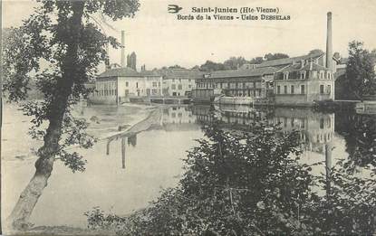 CPA FRANCE 87 " St Junien, Bords de la Vienne, Usine Desselas"