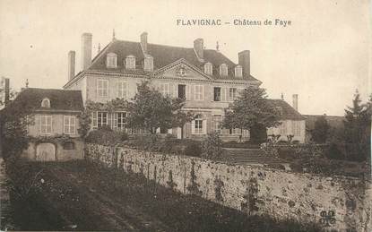 CPA FRANCE 87 " Flavignac, Château de Faye"