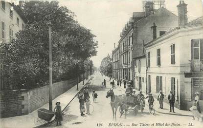 CPA FRANCE 88 " Epinal, Rue Thiers et Hôtel des Postes"