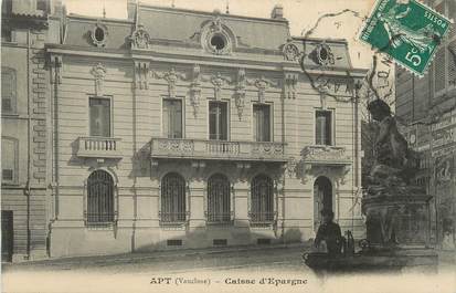 CPA FRANCE 84 " Apt, La Caisse d'Epargne" / CAISSE D'EPARGNE