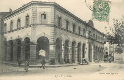 CPA FRANCE 84 " Apt, Les halles"