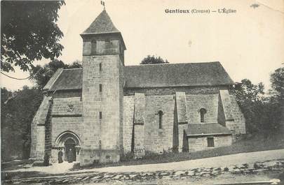 CPA FRANCE 23 " Gentioux, L'église"