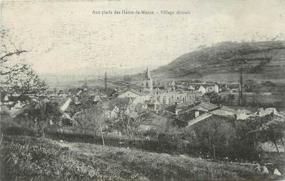 CPA FRANCE 55 " Les Hauts de Meuse, Village détruit"