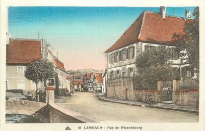 CPA FRANCE 67 " Lembach, Rue de Wissembourg"