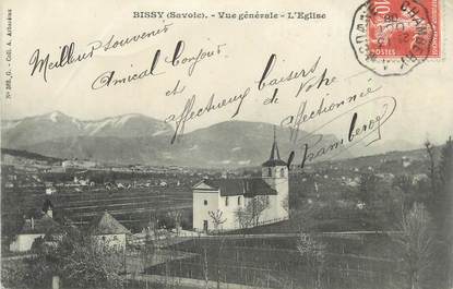 CPA FRANCE 73 " Bissy, Vue générale, l'église"