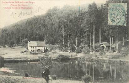 CPA FRANCE 88 " Environs de Bruyères en Vosges, L'étang des Huttes"