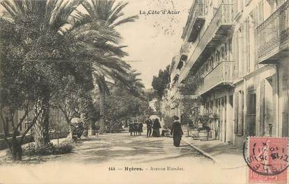 CPA FRANCE 83 "Hyères, Avenue Riondet"