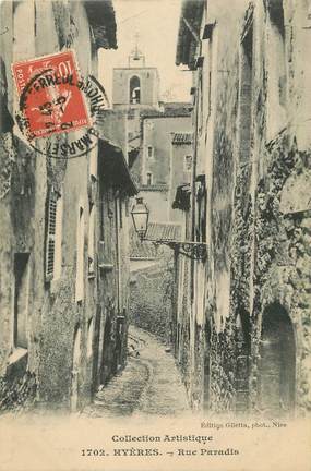 CPA FRANCE 83 "Hyères, Rue Paradis"