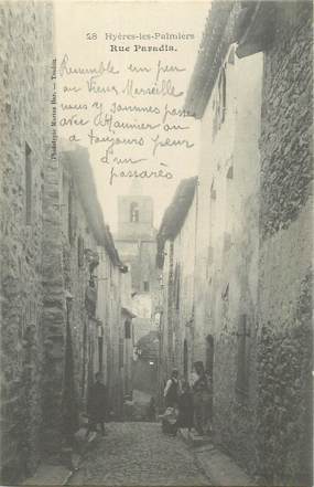 CPA FRANCE 83 "Hyères, Rue Paradis"