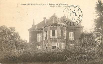 CPA FRANCE 79 " Champdeniers, Château de Villeneuve'