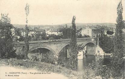 CPA FRANCE 81 " Damiatte, Vue générale et le pont"