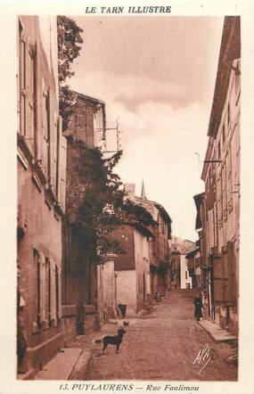 CPA FRANCE 81 " Puylaurens, Rue Foulimou"