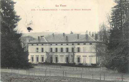 CPA FRANCE 81 " St Amans - Soult, Château du Baron Rheilles"