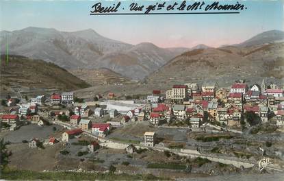 CPSM FRANCE 06 " Beuil, Vue générale et le Mont Mounier"