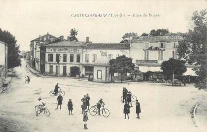 CPA FRANCE 82 "Castelsarrazin, Place du Progrès"
