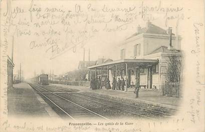 CPA FRANCE 95 "Franconville, Les quais de la gare"