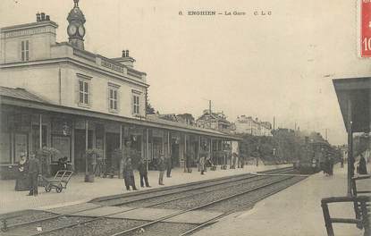 CPA FRANCE 95 "Enghien, La gare"