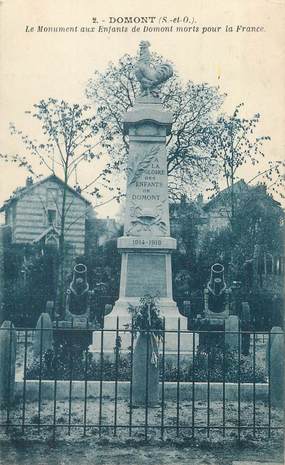 CPA FRANCE 95 "Domont, Le monument aux morts"