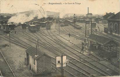 CPA FRANCE 95 "Argenteuil, La gare de triage" / TRAIN