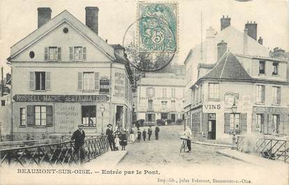 CPA FRANCE 95 "Beaumont sur Oise, Entrée par le pont"