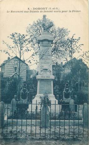 CPA FRANCE 95 "Domont, Le monument aux morts'