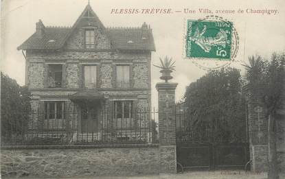 CPA FRANCE 94 "Plessis Trévise, Une villa avenue de Champigny"