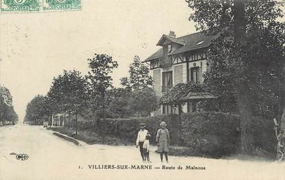 CPA FRANCE 94 " Villiers sur Marne, Route de Malnoue"