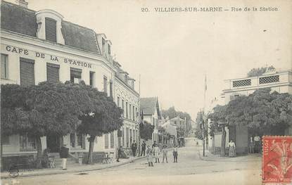 CPA FRANCE 94 " Villiers sur Marne, Rue de la Station"