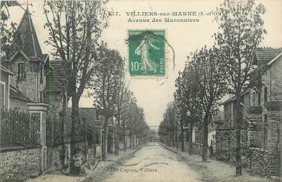 CPA FRANCE 94 " Villiers sur Marne, Avenue des Maronniers"