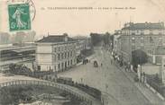 94 Val De Marne CPA FRANCE 94 " Villeneuve St Georges, La gare et l'Avenue de Paris"