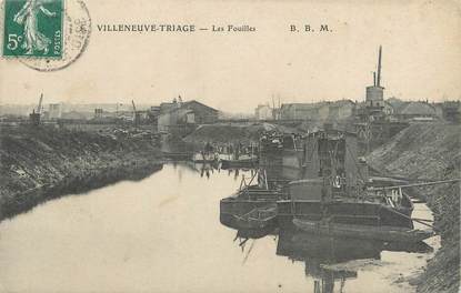 CPA FRANCE 94 "Villeneuve Triage, Les fouilles"