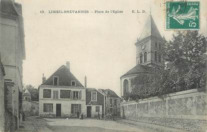 CPA FRANCE 94 "Limeil Brévannes, Place de l'église"