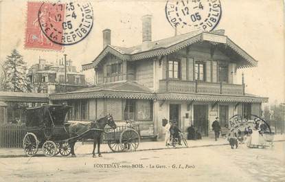 CPA FRANCE 94 "Fontenay sous Bois, La gare"