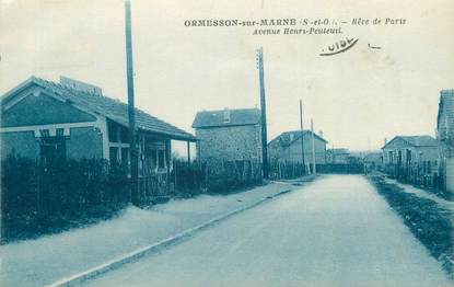 CPA FRANCE 94 "Ormesson sur Marne, Avenue Henri Peuteuil"