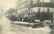 94 Val De Marne CPA FRANCE 94 "Ivry, Les inondations de 1910, le Président Fallières" / INONDATIONS