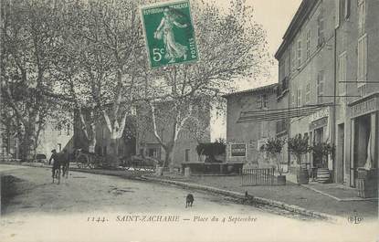 CPA FRANCE 83 " Saint Zacharie, Place du 04 septembre"